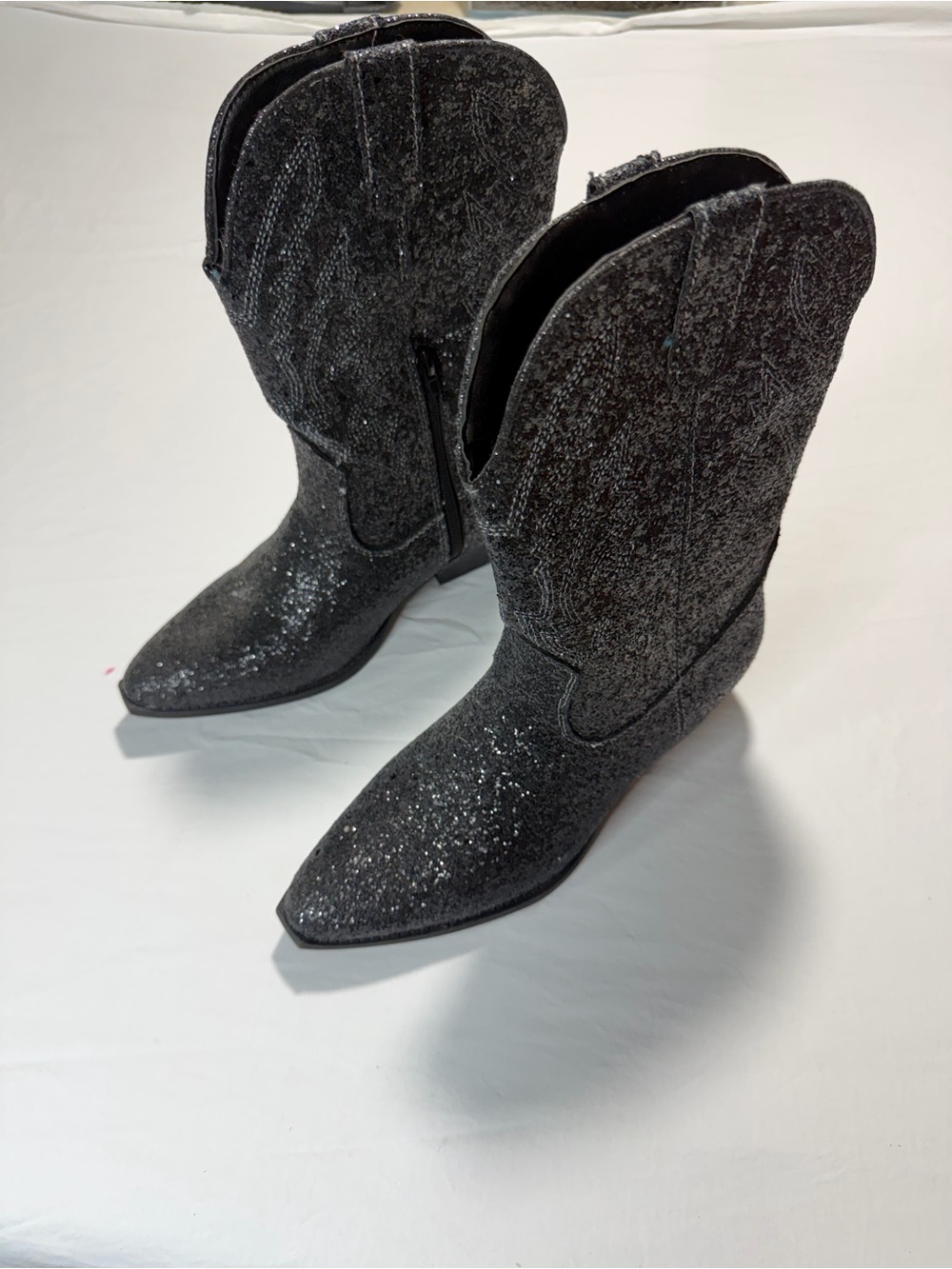 NWOT Portland Boot Company Olympia black glitter western boots